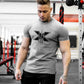 Tshirt for Men Bodybuilding  Graphic T Shirts Workout Fitness Men Clothing Short Sleeve Shirt Street Wear