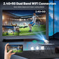 NEW Mini Projector  WIFI 6 and Bluetooth 4K 1080P 130'' Screen Movie Projector