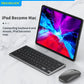 NexusClick Wireless Ergonomic Keyboard Mouse Combo - Rechargeable Mini Multimedia Set for PC, Laptop, MacBook