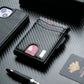 Wallet for Men, Mens Minimalist Wallet 9-13 Cards, Slim Compact Wallet with Money Clip & ID Window, RFID Blocking Smart Pop Up C