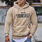 Midweight Fleece Hoodie Autumn Winter Loose Cozy Fuzzy Long Sleeve Pullover Hooded Sweatshirt for Men with Pocket Outwear