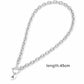 Stainless Steel Letter Pendant Necklace 26 Alphabet Heart Charm Dainty Stylish Women Fashion Jewelry Gift