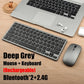 New 2.4G Wireless Rechargeable Silent Wireless Keyboard and Mouse Set, Compact Ergonomic Keyboard Mouse for Office/Home