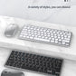 NexusClick Wireless Ergonomic Keyboard Mouse Combo - Rechargeable Mini Multimedia Set for PC, Laptop, MacBook