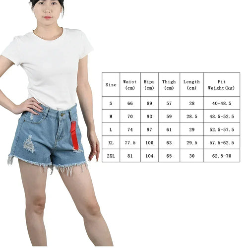 3 shorts en jean taille haute pour femmes, été 2025, noir, bleu, blanc, style hot pants, shorts en jean déchirés, pantalons courts pour femmes, streetwear