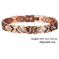 Women Magnetic Therapy Anklets 99.9% Pure Solid Copper 3500 Gauss Magnets Ankle Pain Relief for Arthritis Adjustable Size