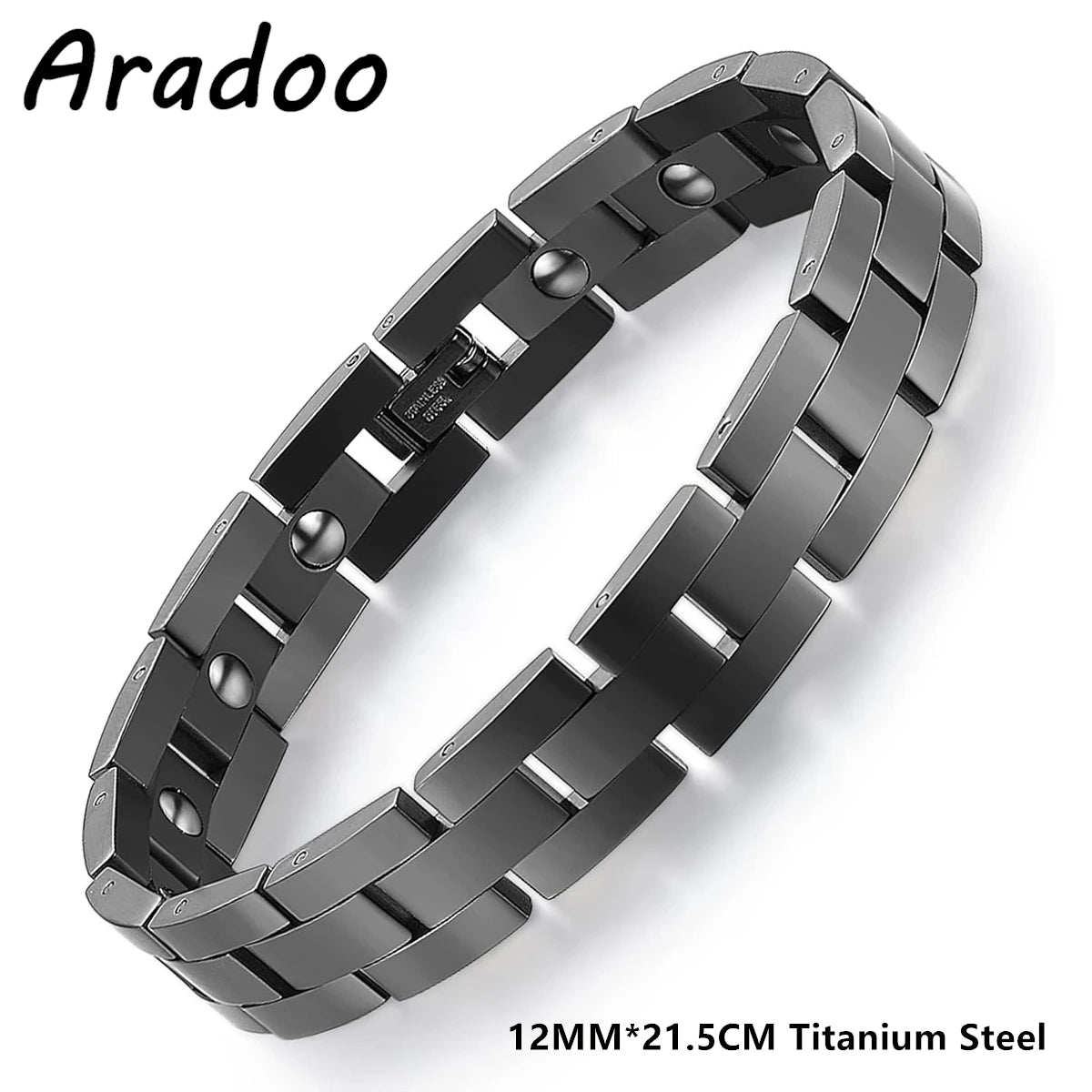 Titanium Steel Magnetic Bracelet Simple Design Stainless Steel Men's Bracelets