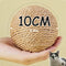 Interactive Sisal Cat Scratching Ball Toy For Kitten Teeth Cleaning Anti Bite 10CM Super Big Cat Ball Sounding Toy Pet Supplies