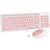 1 Set of 2.4G Wireless Keyboard and Mouse, Portable 95-key Multimedia key Office Mouse Kits, Silent Round Keyheads keyboard Mice