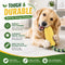 Corn Shaped Interactive Dog Toy for Aggressive Chewers Dental Health Teeth Cleaning Brushing Stick Non-Toxic Chew Toy Puzzle Pet Supply