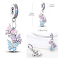 2026 Hot Sale Charms Bead 925 Sterling Silver Pink Butterfly Luminous Firefly Dangle Fit Bangle Bracelet Necklace DIY Jewelry