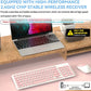 1 Set of 2.4G Wireless Keyboard and Mouse, Portable 95-key Multimedia key Office Mouse Kits, Silent Round Keyheads keyboard Mice