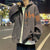 Oversized Zipper Printed Hoodies for Men Loose Casual Fashion Hooded Jacket Solid Color Fashion Sweatshirts Men's Clothing