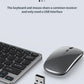 NexusClick Wireless Ergonomic Keyboard Mouse Combo - Rechargeable Mini Multimedia Set for PC, Laptop, MacBook