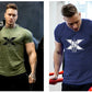 Tshirt for Men Bodybuilding  Graphic T Shirts Workout Fitness Men Clothing Short Sleeve Shirt Street Wear
