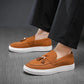 Luxury Dress Shoes for Men Comfy Brand Gentleman Tasseled Loafers Outdoor Shoes Leisure Walk Male Moccasins Suede Leather Man