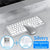 NexusClick Wireless Ergonomic Keyboard Mouse Combo - Rechargeable Mini Multimedia Set for PC, Laptop, MacBook
