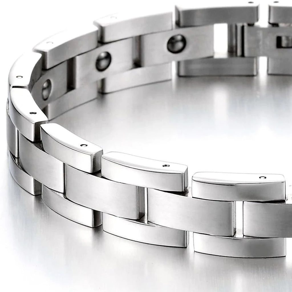 Titanium Steel Magnetic Bracelet Simple Design Stainless Steel Men's Bracelets