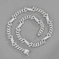 Interlocked Paved Curb Chain Choker Hip Hop Elegant European Style Women Dating Daily Sparkling Neck Accessories