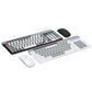 Dual-mode Wireless Keyboard & Mice Combo 2.4G Bluetooth 5.0 Membrane Keyboards BT 3-Channels Rechargeable Key Board Mouse for PC
