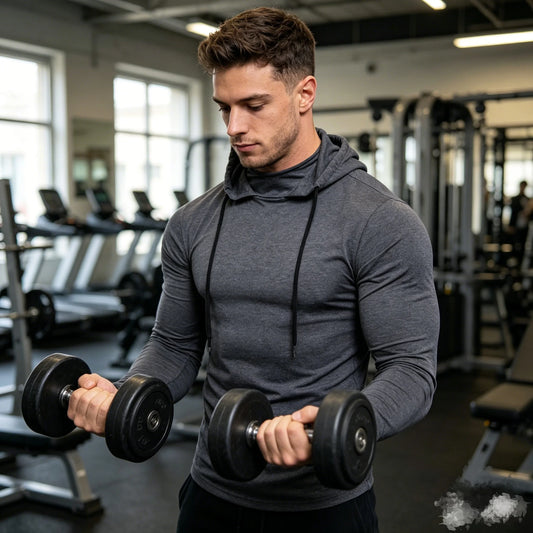 Mens Gym Thin Hoodie Long Sleeve Hoodies With Mask Sweatshirt Casual Splice Large Mask Hoodie Sweatshirt Hooded Tops Cycling