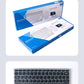 NexusClick Wireless Ergonomic Keyboard Mouse Combo - Rechargeable Mini Multimedia Set for PC, Laptop, MacBook