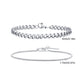2pcs Men's Chain Bracelets,Stainless Steel Silver Gold Black Color Twist Rope Chain Wristband,Trendy Cuban Link Chains Gift