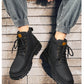 Men's high top boots four season outdoor work shoes anti slip and comfortable yellow boots fashion British casual leather boots