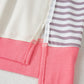Colorblock Stripe Patchwork Dolman Sleeve Sweatshirt