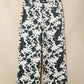 Western Abstract Cow Metal Button Full Length Jeans