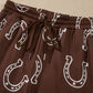 Western Horseshoe Sweatshirt & Drawstring Pant Set