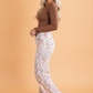 Floral Patchwork High Waist Wide Leg Jeans