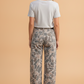 Camouflage Shift Ankle Length Jeans