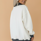 Saved By Grace Colorblock Mock Neck Oversized Sweatshirt