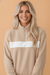 Colorblock Fleece Half Zip Long Sleeve Sweatshirt