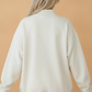 JESUS Gingham Patch Embroidered Mock Neck Sweatshirt