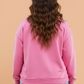 Plus Size Solid Reversible Exposed Seam Sweatshirt