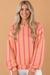 Stripe Drop Shoulder Round Neck Long Sleeve Sweatshirt