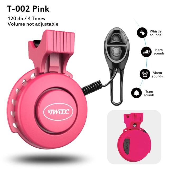 USB Rechargeable Electric Bike Bell & Horn