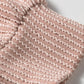 Corded Knit Zipper Collar Drop Shoulder Long Sleeve Top