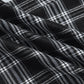 Plaid Frenchy Contrast Drawstring Waist Wide Leg Pants