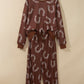 Western Horseshoe Sweatshirt & Drawstring Pant Set