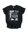 Ye Old Fry’s Electronics on black unisex t-shirt