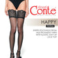 Fantasy Stockings Conte Happy - Polka Dot Silicone Lace Top