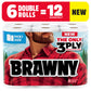 BRAWNY PICK-A-SIZE PAPER TOWELS, 6 DOUBLE ROLLS