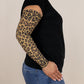 Leopard Gradient Compression Arm Sleeve