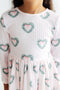 Christmas Charm L/S Ruffle Hem Twirl Dress