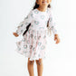 Christmas Charm L/S Ruffle Hem Twirl Dress