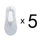 5 Pairs Fashion Women Girls Summer Socks 7 Color Style Lace Flower Short Sock Antiskid Invisible Ankle Socks For Women