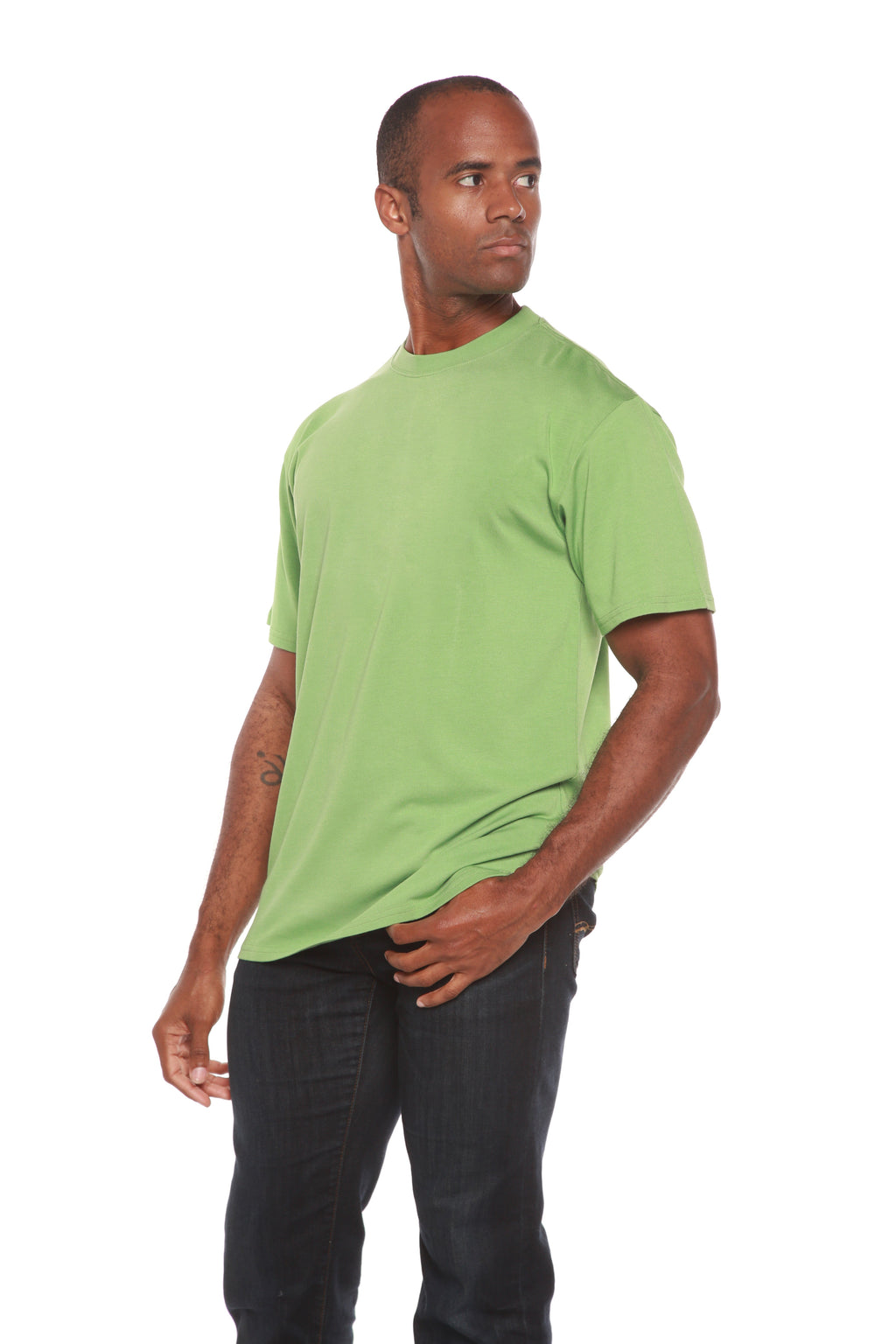 Liquidation : T-shirt à manches courtes en bambou pour hommes - Coupe classique